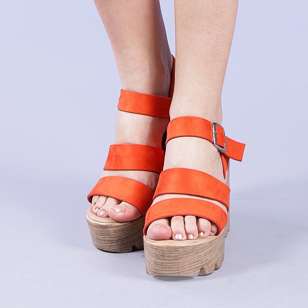 Sandale dama Nicola portocalii
